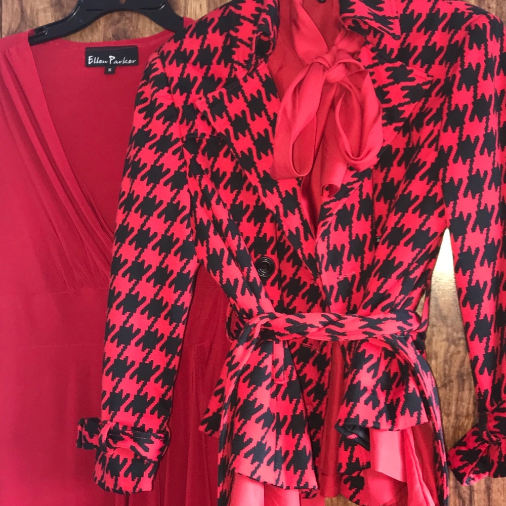 Signature blazer /Larry Levine &Ellen Parker dress